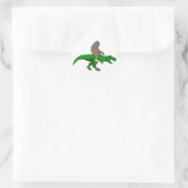 Bigfoot rijden T Rex Ronde Sticker (Tas)