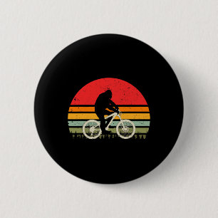 Bigfoot rijdt op fiets Mtb Mountainbiken Fiets Wie Ronde Button 5,7 Cm