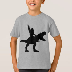 Bigfoot rijdt op T-Rex   T-shirt