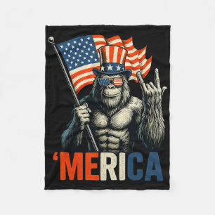 Bigfoot Rock And Roll Amerika Verenigde Staten Ame Fleece Deken