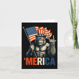 Bigfoot Rock And Roll Amerika Vlag van de Verenigd Kaart