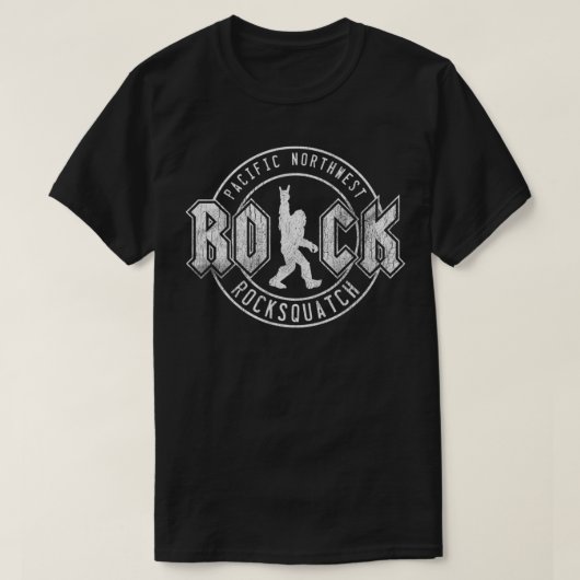 Bigfoot Rock en Roll Pacific Northwest Gift for S T-shirt (Design voorkant)