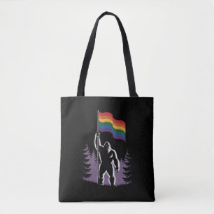 Bigfoot Rock On LGBTQ Progressieve Nieuwe Pride-vl Tote Bag