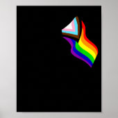 Bigfoot Rock On Proud Gay Lgbtq Progressive New Pr Poster (Voorkant)