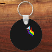 Bigfoot Rock On Proud Gay Lgbtq Progressive New Pr Sleutelhanger (Voorkant)