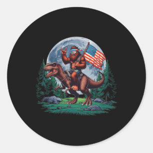 Bigfoot Rock op Mullet Bandana rijden T-rex Full M Ronde Sticker