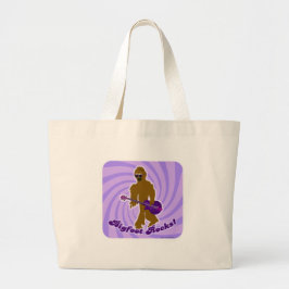 Bigfoot Rocks Funny Sasquatch Rocker Cartoon Grote Tote Bag