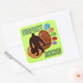 Bigfoot Rocks Vierkante Sticker (Envelop)