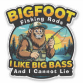 Bigfoot Rods I Like Big Bass Sticker (Voorkant)