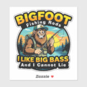 Bigfoot Rods I Like Big Bass Sticker (Vel)
