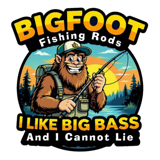 Bigfoot Rods I Like Big Bass Sticker