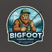 Bigfoot Rods Keep Calm Fish On Sticker