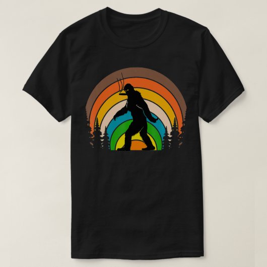 Bigfoot Roken een Cigar Cool Sasquatch  Ret T-shirt (Design voorkant)