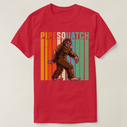 Bigfoot Roking Briar Pipe Sasquatch Tobacco Pipe T-shirt (Design voorkant)