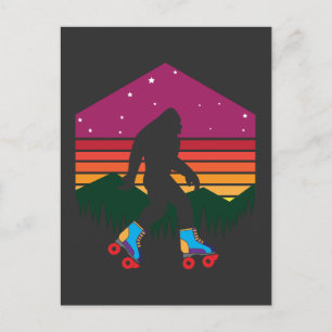 Bigfoot Rollerblade Rollerskate Skater Briefkaart