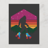 Bigfoot Rollerblade Rollerskate Skater Briefkaart (Voorkant)