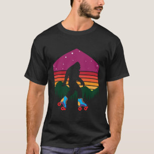 Bigfoot Rollerblade Rollerskate Skater T-shirt