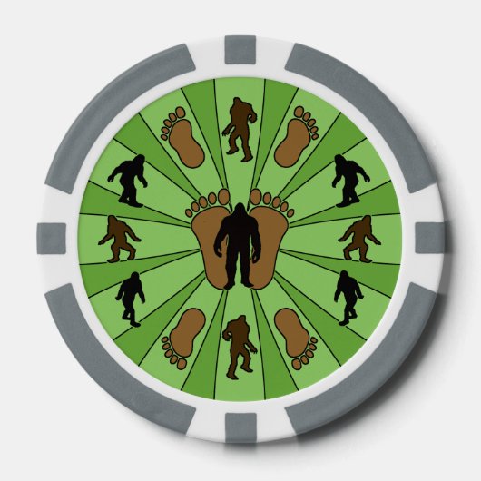 Bigfoot Rond Pokerchips (Voorkant)