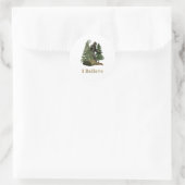 Bigfoot Ronde Sticker (Tas)