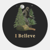 Bigfoot Ronde Sticker (Voorkant)