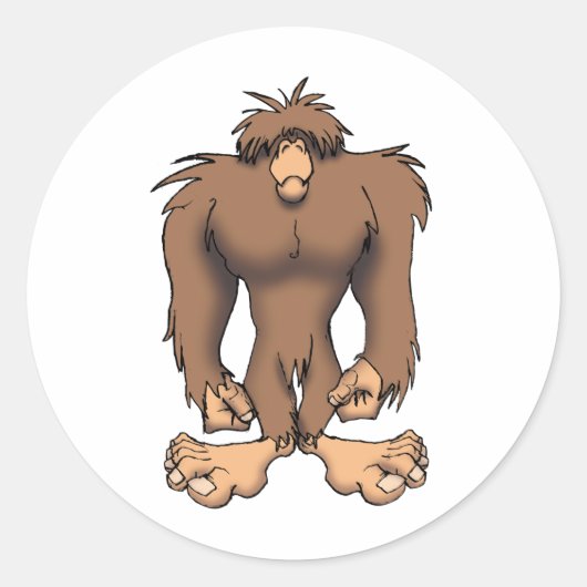 BIGFOOT RONDE STICKER (Voorkant)