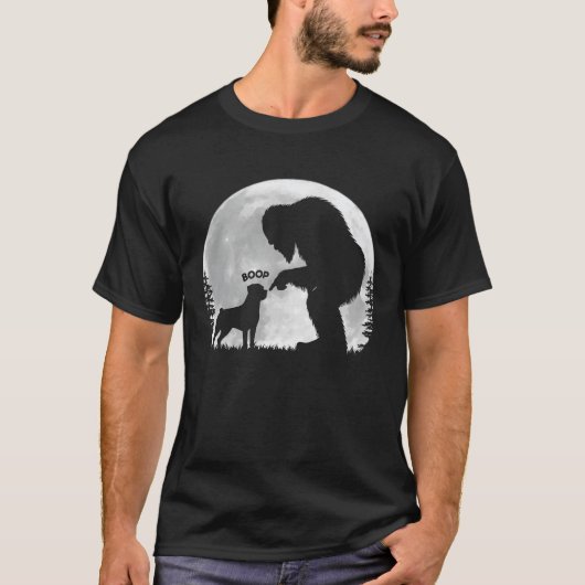 Bigfoot Rottweiler Boop T-shirt (Voorkant)