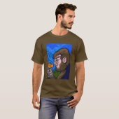 Bigfoot ruikt een bloem t-shirt (Voorkant volledig)