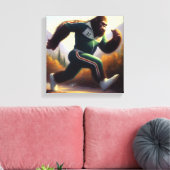 Bigfoot Running Canvas Afdruk (Insitu (Woonkamer))