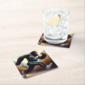 Bigfoot Running Kartonnen Onderzetters (Insitu)