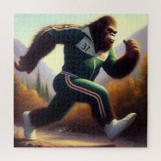 Bigfoot Running Legpuzzel (Verticaal)
