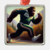 Bigfoot Running Metalen Ornament (Voorkant)