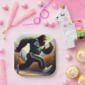 Bigfoot Running Papieren Bordje (Feest)