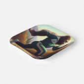 Bigfoot Running Papieren Bordje (Gebogen)