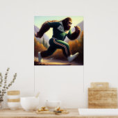 Bigfoot Running Poster (Keuken)