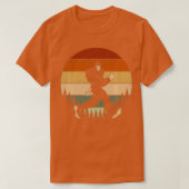 Bigfoot Running Retro Sasquatch Sprint T-shirt (Design voorkant)