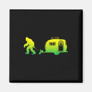 Bigfoot RV Motorhome Camping Sasquatch Campervan G Magneet