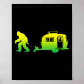 Bigfoot Rv Motorhome Camping Sasquatch Campervan G Poster (Voorkant)