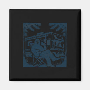 Bigfoot Rv Motorhome Kamperen Sasquatch Camper  Magneet