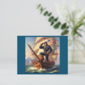 Bigfoot Sailor Briefkaart (Staand voorkant)