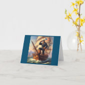 Bigfoot Sailor Kaart (Gele Bloem)