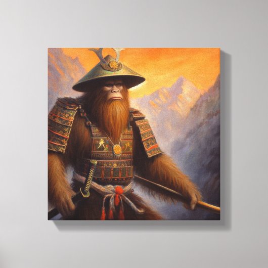 Bigfoot Samurai Canvas Afdruk (Voorkant)