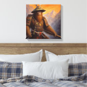Bigfoot Samurai Canvas Afdruk (Insitu (Slaapkamer))