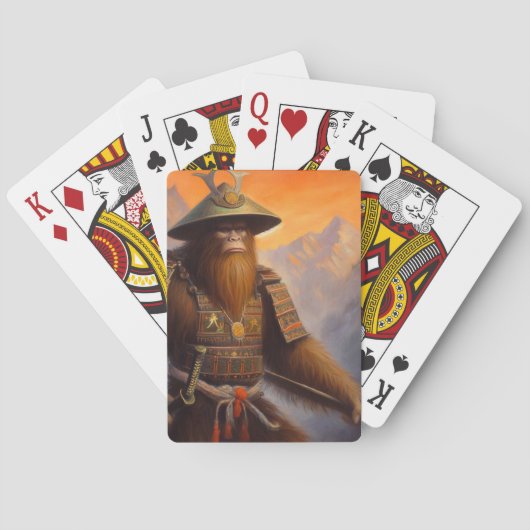 Bigfoot Samurai Pokerkaarten (Achterkant)
