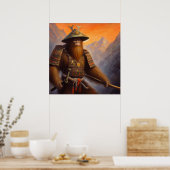 Bigfoot Samurai Poster (Keuken)