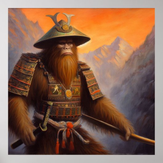 Bigfoot Samurai Poster (Voorkant)