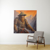 Bigfoot Samurai Wandkleed (In situ)