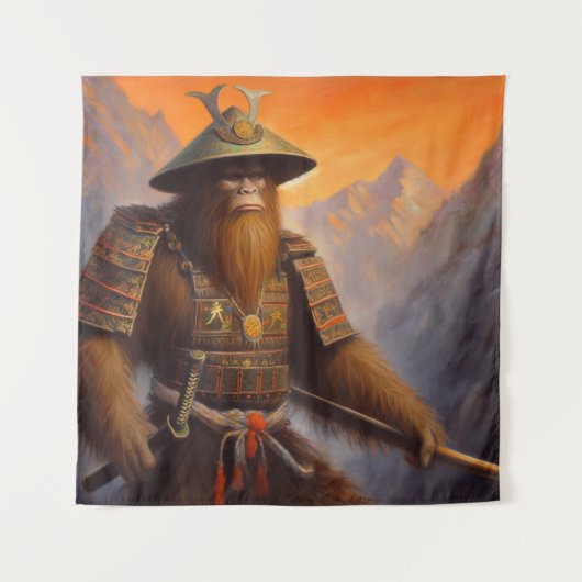 Bigfoot Samurai Wandkleed (Voorkant)