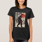 Bigfoot Samurai Warrior Anime Japanese Art Samurai T-shirt (Voorkant)