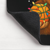 Bigfoot Santa Basketball Christmas  Muismat (Hoek)