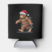 Bigfoot Santa Christmas Tree Lights Xmas Boys Men  Blikjeskoeler (Voorkant)